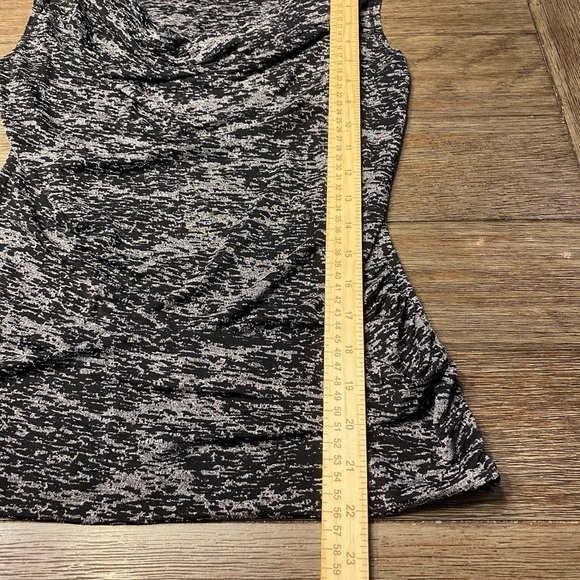 Maurices  Ruched Tank top heather gray Black Top Small - Picture 4 of 7